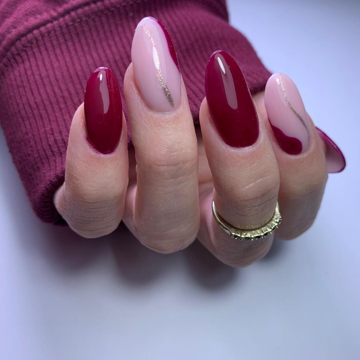 Manicure hybrydowy - przykład pracy